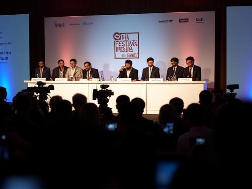Press conference at Film Festival India