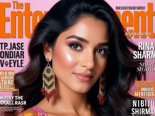 Magazine cover featuring Rina Sharma
